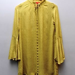 Chelsea & Violet| Mustard bell sleeve hippy dress